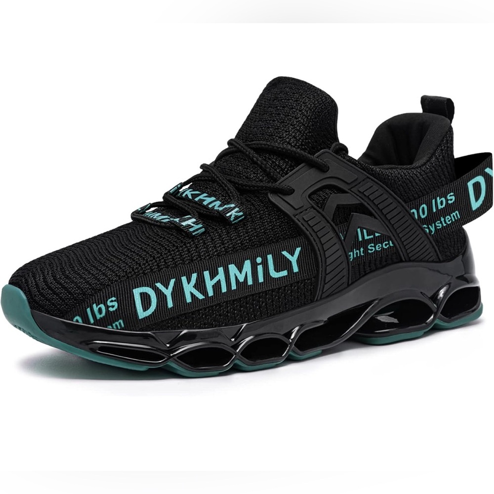 Unisex Steel Toe Work Shoe, Black & Teal